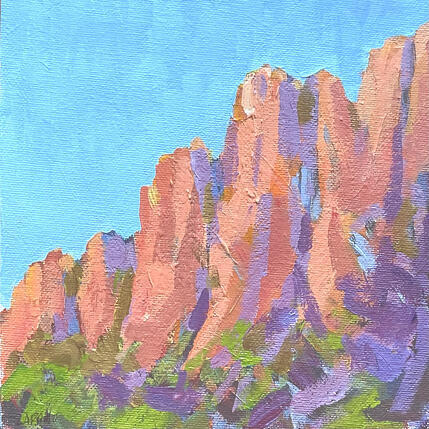 Painting Cast Shadows by Carrillo Cindy  | Painting Figurative Oil Landscapes, Pop icons