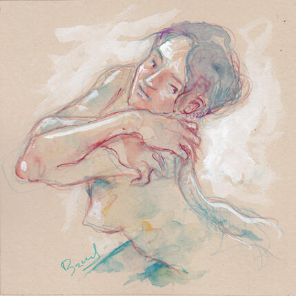 Gemälde Marine se tournant von Brunel Sébastien | Gemälde