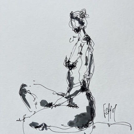 Painting Hannah by Sahuc François | Painting