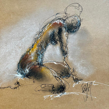 Painting Louise by Sahuc François | Painting