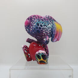 Escultura Color festival snoopy hug por Shenoda | Escultura
