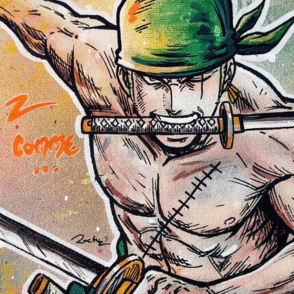 Gemälde Z von Rocky Chaplin | Gemälde Pop-Art Acryl Pop-Ikonen