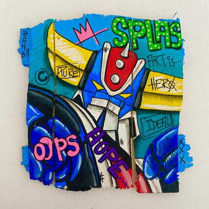 Pintura Splash por Molla Nathalie  | Pintura Pop art Acrílico, Madera, Posca Iconos pop