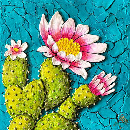 Peinture Rêve du désert par Geiry | Tableau Matiérisme