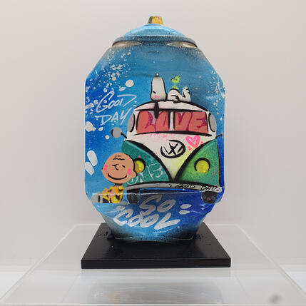 Skulptur Bff von Lemoine Mael | Skulptur Pop-Art Acryl, Graffiti Pop-Ikonen