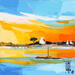 Peinture Port côtier par Tual Pierrick | Tableau