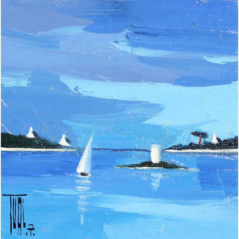 Painting Reflet by Tual Pierrick | Painting