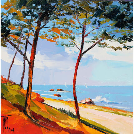 Painting Chemin côtier by Tual Pierrick | Painting