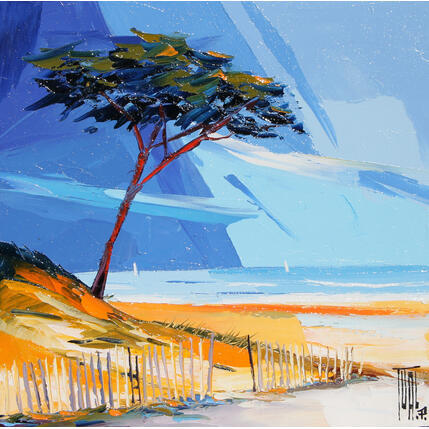 Painting Plage au pin by Tual Pierrick | Painting