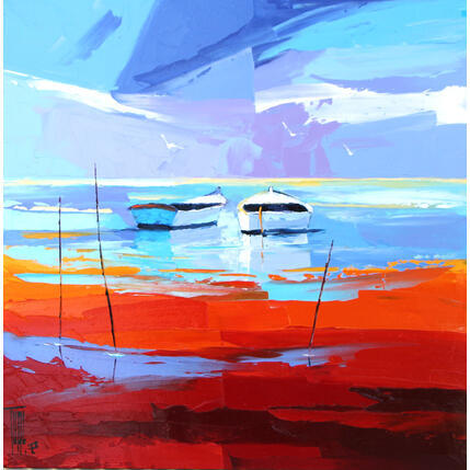 Pintura Instant calme por Tual Pierrick | Pintura