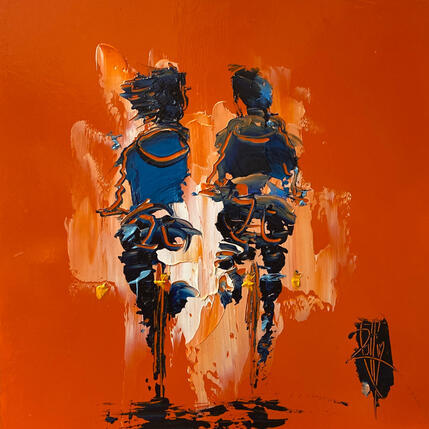 Peinture Regard Croisé par Raffin Christian | Tableau