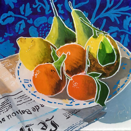 Pintura Hubert s'interrogeait sur le mythe des couples por Auriol Philippe | Pintura Figurativo Acrílico, Plexiglás, Posca Naturalezas muertas