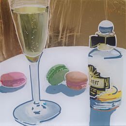 Painting William et Henry aimaient les saveurs colorées by Auriol Philippe | Painting Figurative Acrylic, Plexiglass, Posca Still-life