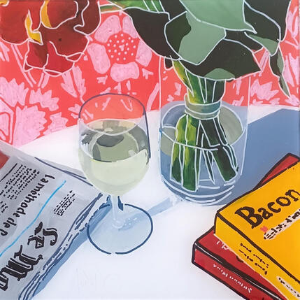 Painting Francis démarrait bien la matinée by Auriol Philippe | Painting