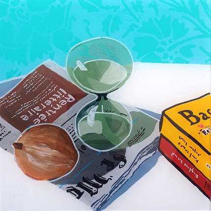 Painting Francis lacha une larme en lisant les nouvelles by Auriol Philippe | Painting