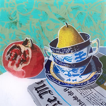 Painting Il était cerné par les grenades by Auriol Philippe | Painting