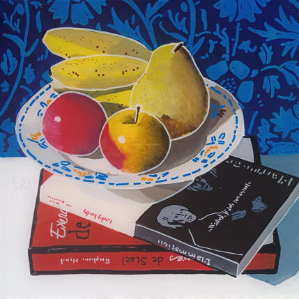 Gemälde Nicolas aurait bien voulu se faire tirer le portrait  von Auriol Philippe | Gemälde Figurativ Acryl, Plexiglas, Posca Stillleben