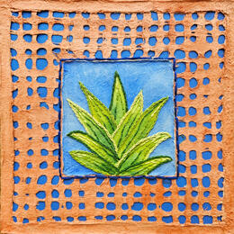 Peinture Held by the thread par Vazquez Laila | Tableau Figuratif Aquarelle, Textile Nature