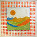 Painting Layered horizon by Vazquez Laila | Painting Subject matter Watercolor Textile