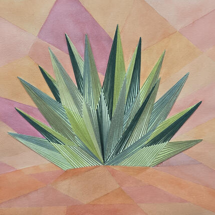 Peinture A rare beauty par Vazquez Laila | Tableau Figuratif Aquarelle, Textile Nature