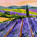 Peinture Couleurs de Provence. par Rey Ewa | Tableau Figuratif Paysages Acrylique
