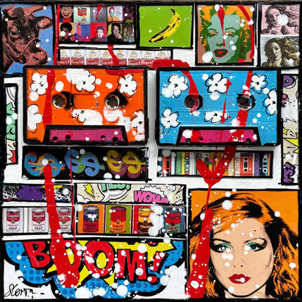 Peinture POP K7 (Blondie) par Costa Sophie | Tableau