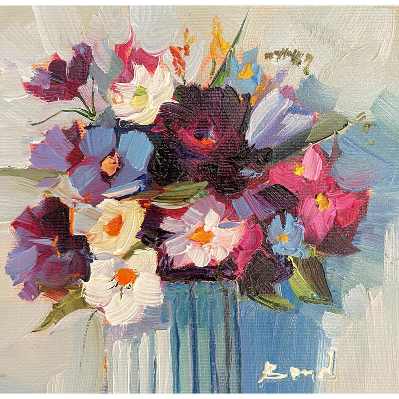 Peinture Floral chord par Bond Tetiana | Tableau Figuratif Huile