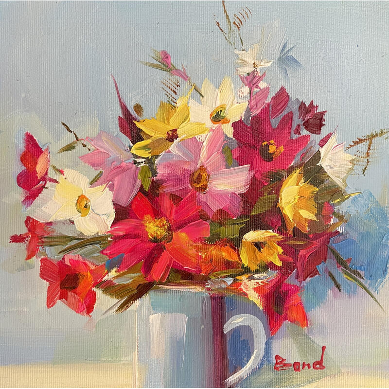 Peinture Tenderness and flame par Bond Tetiana | Tableau Figuratif Huile