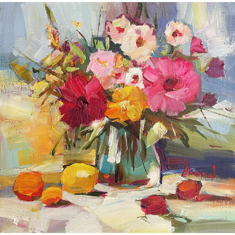 Peinture Birth of color par Bond Tetiana | Tableau Figuratif Huile