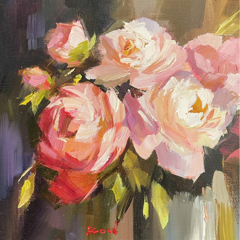 Peinture Texture of light par Bond Tetiana | Tableau Figuratif Huile