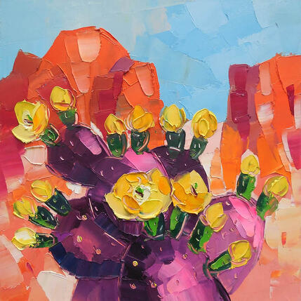 Painting Santa Rita Prickly Pear by Lunetskaya Elena | Painting