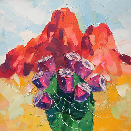 Painting Prickly Pear Fruit by Lunetskaya Elena | Painting