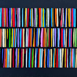 Painting bandecolor 121 street multi by Langeron Luc | Painting