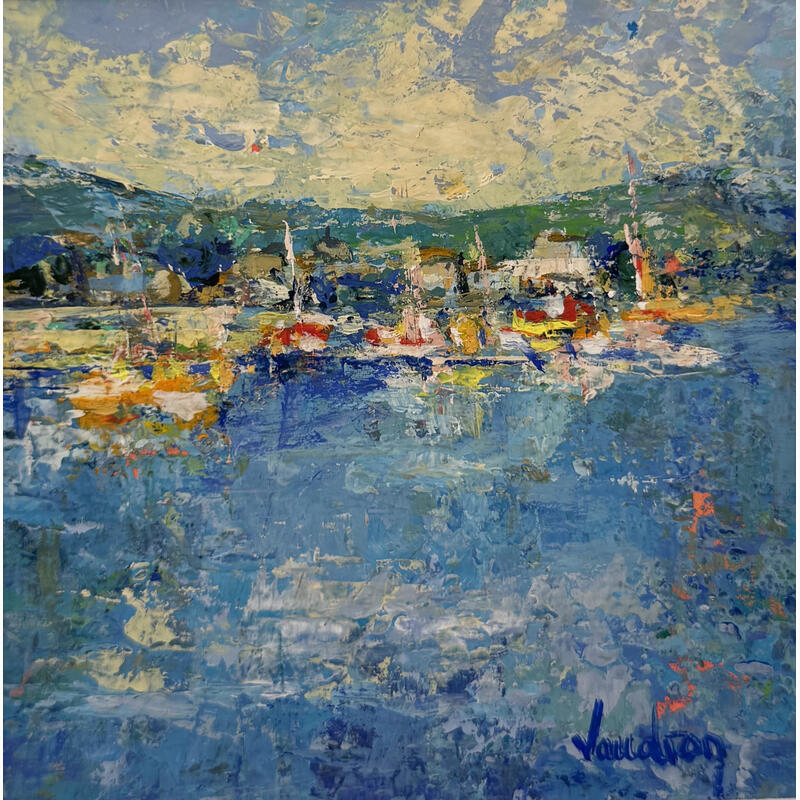Painting Méditerranée by Vaudron | Painting Figurative