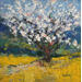Painting L'amandier de la combe de Lourmarin by Vaudron | Painting Figurative