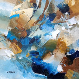 Painting Stormy waters by Virgis | Painting