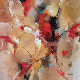 Painting Fragile red by Virgis | Painting