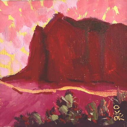 Painting Blocks  by O'Donnell Karen | Painting Impressionism Oil Landscapes