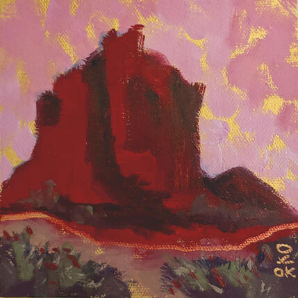 Painting Bell Rock  by O'Donnell Karen | Painting Impressionism Oil Landscapes