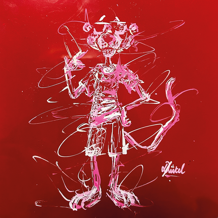 Painting Instinct Panthère Rose (No.009) by Pauline Dutel | Painting
