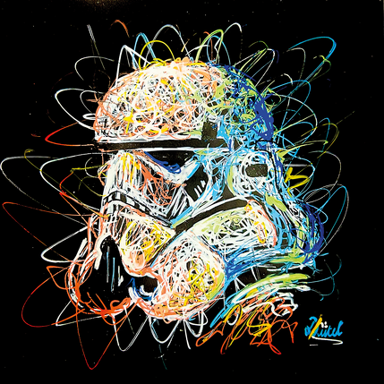 Gemälde Instinct Star Wars (Stormtrooper #03) von Pauline Dutel | Gemälde