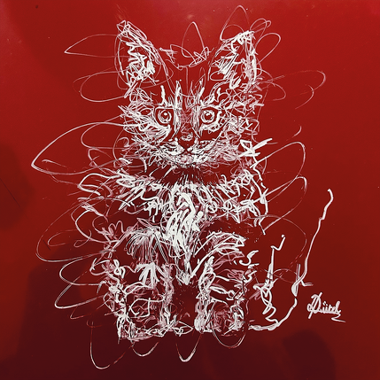 Gemälde Chat von Pauline Dutel | Gemälde