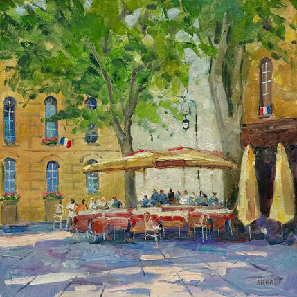 Painting Un Midi Place de l’Archevêché by Arkady | Painting