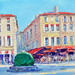 Peinture Sous le soleil d’Aix  par Arkady | Tableau Figuratif Huile