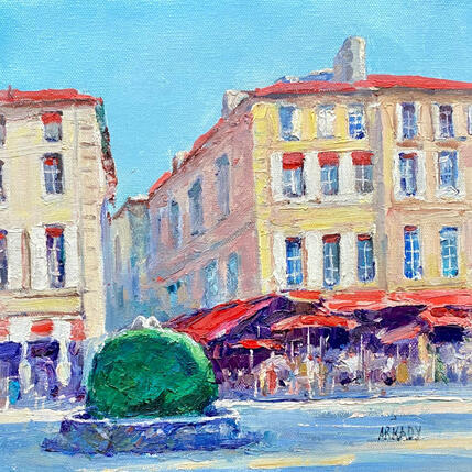 Peinture Sous le soleil d’Aix  par Arkady | Tableau