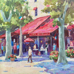 Painting Le Grillon by Arkady | Painting Figurative Oil