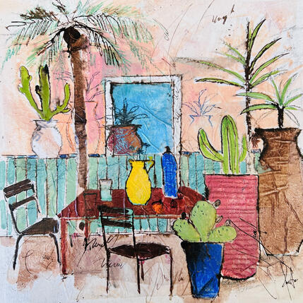 Painting Une. Cruche sur la table. by Colombo Cécile | Painting