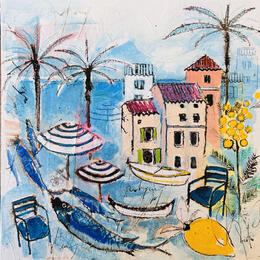 Painting L’ombre d’un parasol by Colombo Cécile | Painting