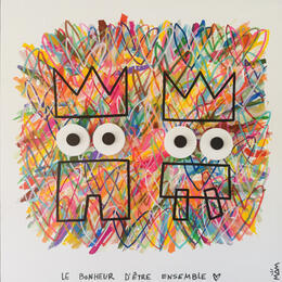 Gemälde LE BONHEUR von Mam | Gemälde