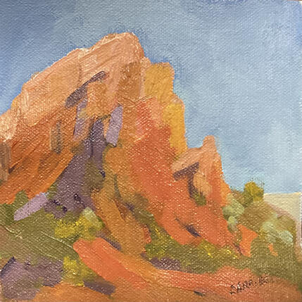 Painting Take a breath by Carrillo Cindy  | Painting Figurative Oil Landscapes